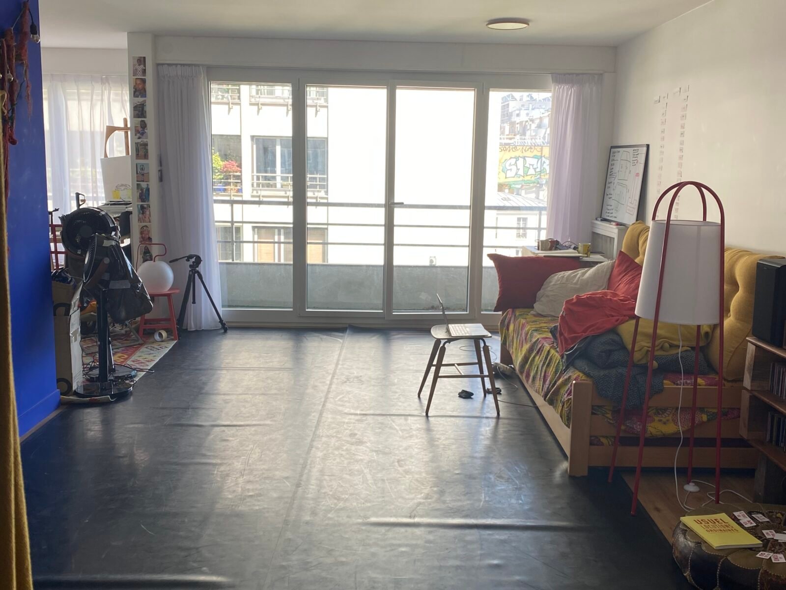 Appartement (68m2) Paris 20eme / Cabine insonorisée pour musicien.nes, tapis de danse