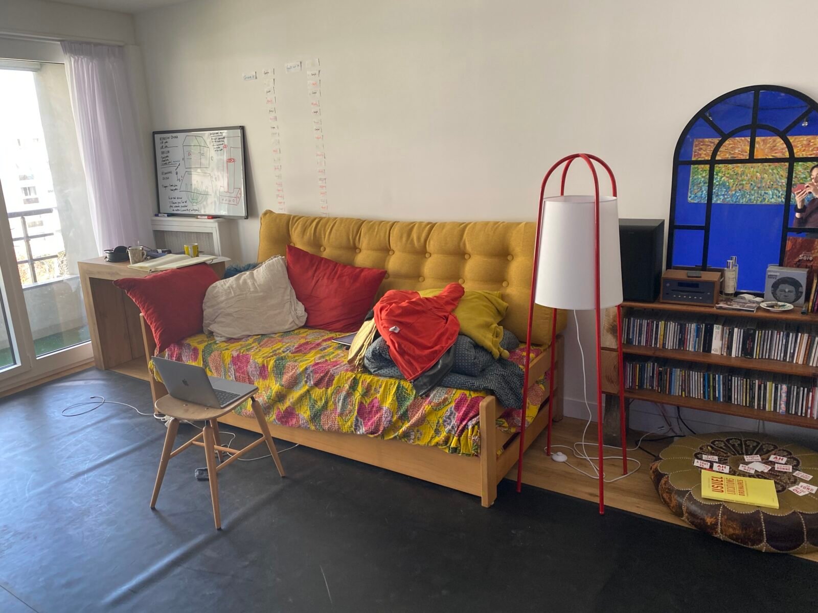 Appartement (68m2) Paris 20eme / Cabine insonorisée pour musicien.nes, tapis de danse