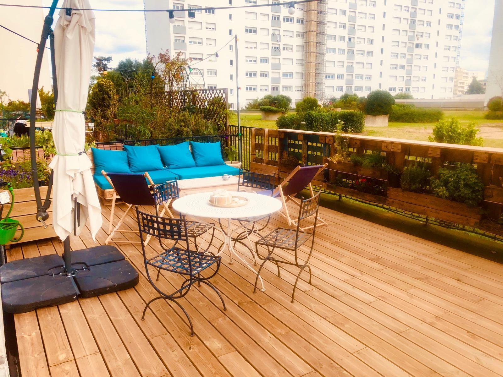 Location appartement 45m2 avec jardin Paris