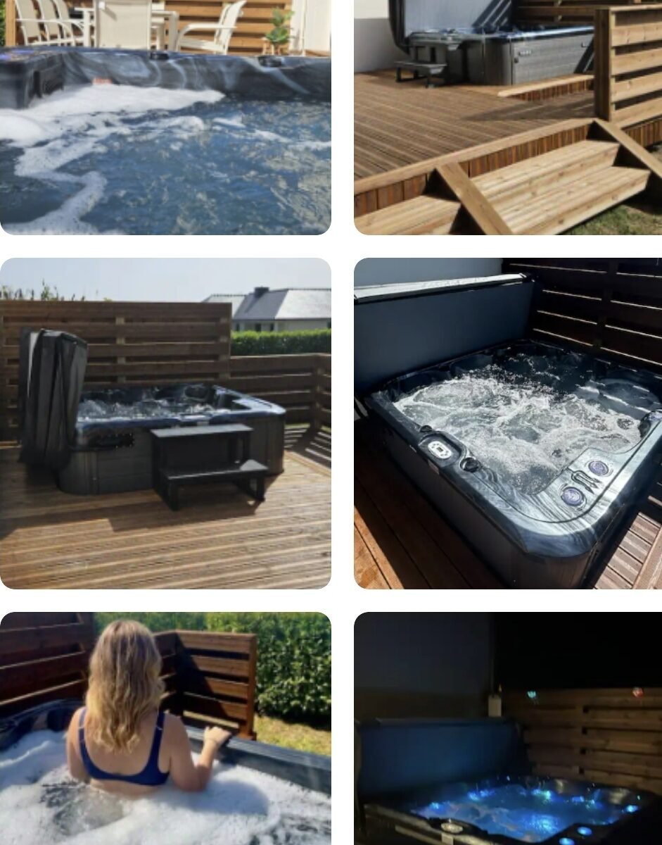 Maison au calme, 4km des plages, jacuzzi, jusqu'à 8 personnes